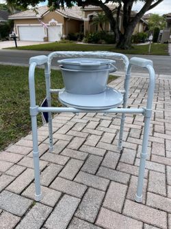 Folding portable Bedside Toilet/ Commode