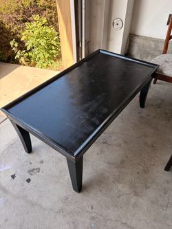 Black Wood Coffee Table