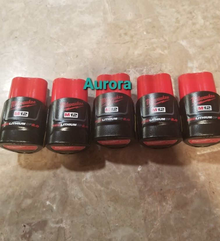 MILWAUKEE M12 BATTERY 2.0