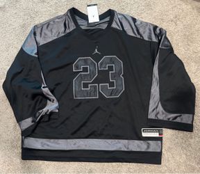 XL Jordan hockey jersey black and silver