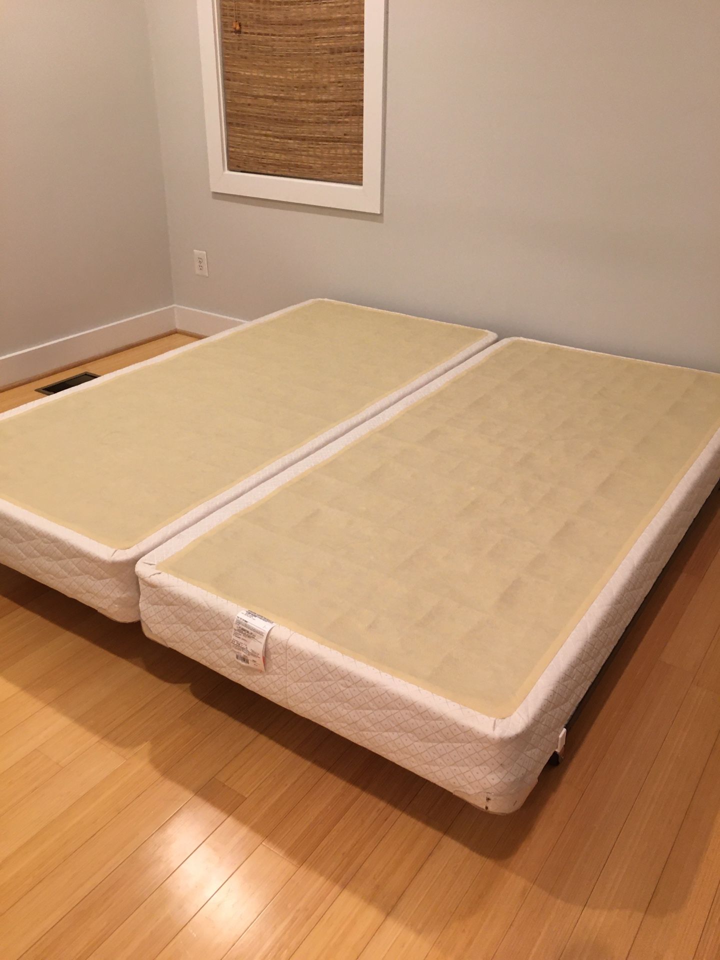 Box Springs and Adjustable Metal Bed Frame