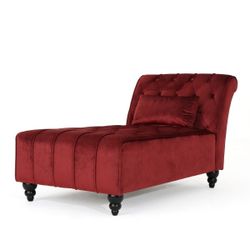 Tufted Velvet Chaise Lounge