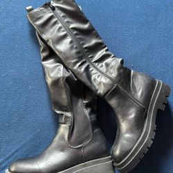 Black Women Boots Size 11