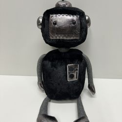 Jellycat Little JellyBot Robot 12” Plush Stuffed - Black/Silver!!