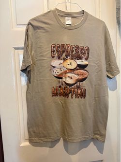Emotional Club Espresso Martini tan t-shirt Size L #coffee #tees