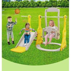 4-in-1 Slide and Swing Set for Kids Baby Slide Indoor & Outdoor Toddler Slide for Boys & Girls Gift(Firm price)