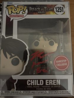Signed Child Eren Funko Signed By Bryce Papenbrook