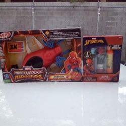 Brand New Spider-Man Wrist Nerf Gun With Chalk Both $15 Pickup Between 2:00-11:00 Rainbow/Charleston Cash Only Huge Sale Read Description 