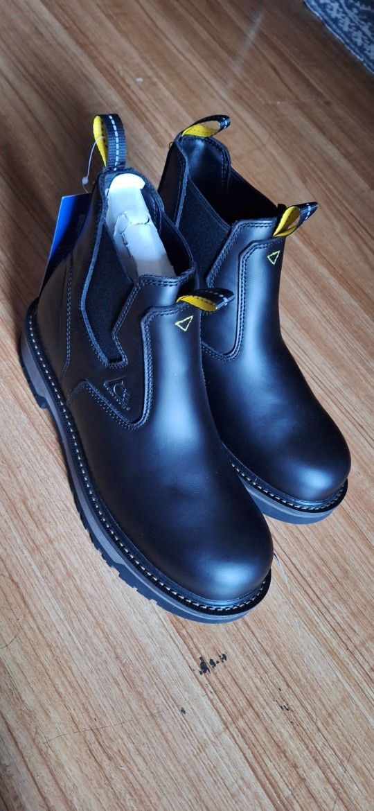 ACE Work Boots Firebrand, Men's ( Work Boots, Slip and Oil Resistant, Water Resistant, Black