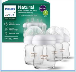 Philips Avent 4 oz Glass bottles