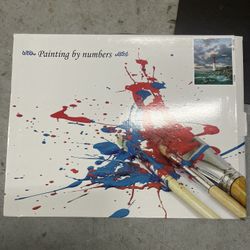 Paint by Numbers Lighthouse by The Sea 16x20”