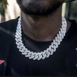 I have 2 Cuban link chains 16 inch and 18 inch  I have 1 tennis chain 16inch 5mm  - 14k White Gold Plated with CZ stones