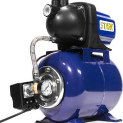 1.6HP Shallow Well Pump Tank Garden Water Pump Booster System Pressurized Farm Irrigation 1000GPH, 1200W

