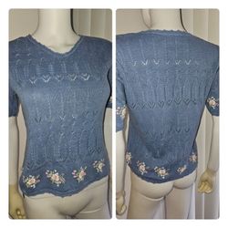 Liz Claiborne Liz Wear Petite Womens Knit Top