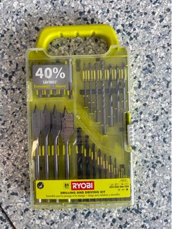 Ryobi 31 pc drilling and driving kit