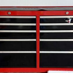 Craftsman 52-in W x 38.05-in H 10 -Drawer Steel Rolling Tool Cabinet ( Red )