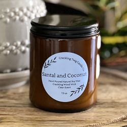 Natural Soy Wax Candle - Santal And Coconut