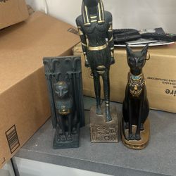 Egyptian-style statues