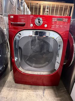 LG red front load gas dryer