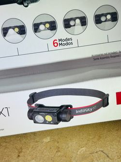 RECHARGEABLE LED Headlamp-flash light 1,500 Lumens  [Infinity X1 LED Headlamp]