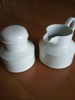 Wedgewood "Midwinter" cream and sugar