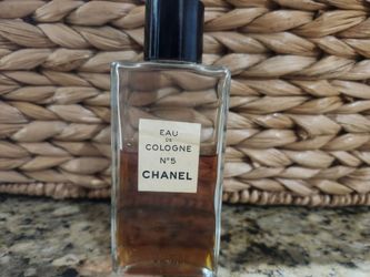 Vintage Chanel No 5 Eau de Cologne 4 oz Splash Bottle New York Approx 60% Full