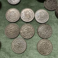 One Peso Mexican Coins $50 Each 