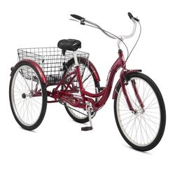 Adult trike with 26-inch wheels, 300 pounds limit