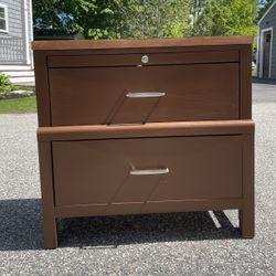 2 Drawer Wooden Side Table/Dresser