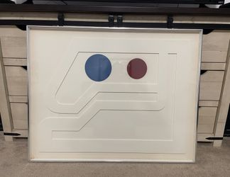  wall art w/glass frame