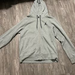 Grey Men's Jordan zip up size large