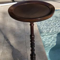 Vtg Mahogany Wood Plant Stand 37"x11.75"