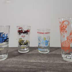 Vintage Misc Drinking Glasses (Set of 4)
