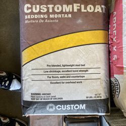 Custom Float Bedding Mortar