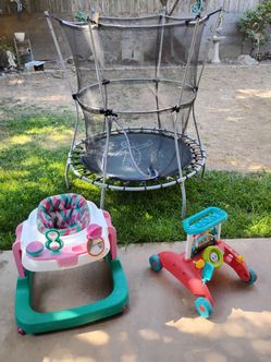 All $45; Baby Bouncer, Walkers & Trampoline