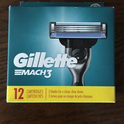 Gillette Mach 3 12 Pack Razor 