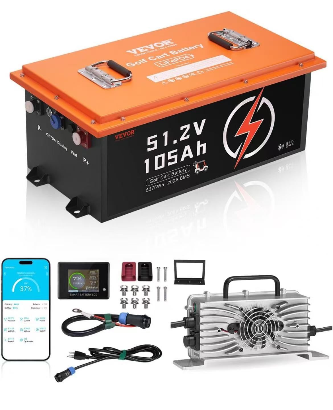 π΅ Lithium battery for 48 V 105 Ah golf cart