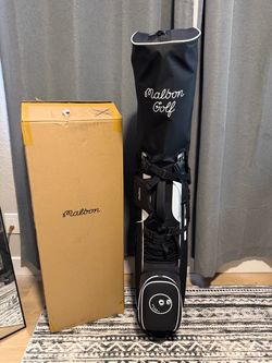 NEW Malbon Walking Stand Black Golf Bag in Original Box