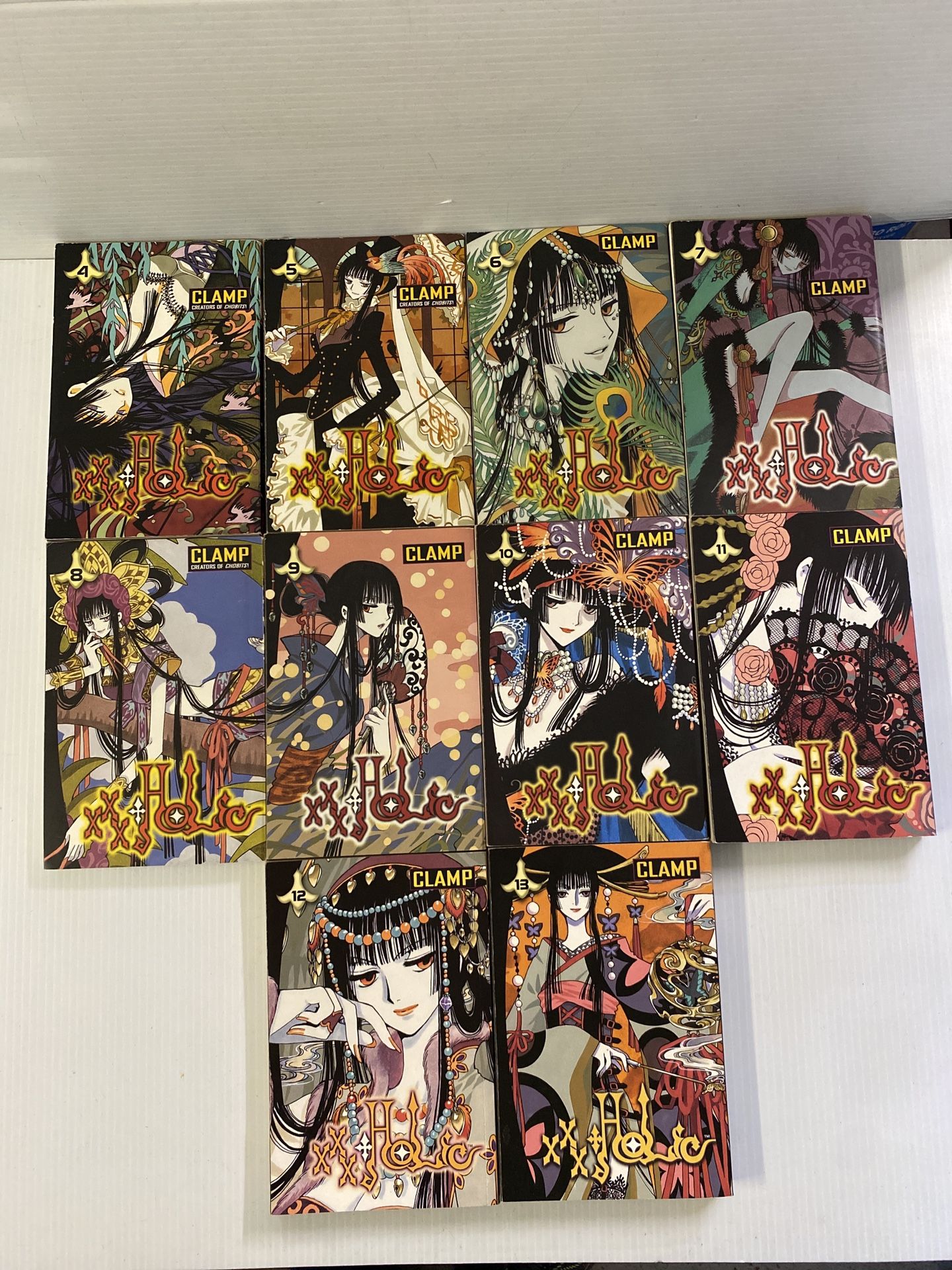 XXXHolic Manga Comic Book Set Lot Vol 4-13 English Clamp