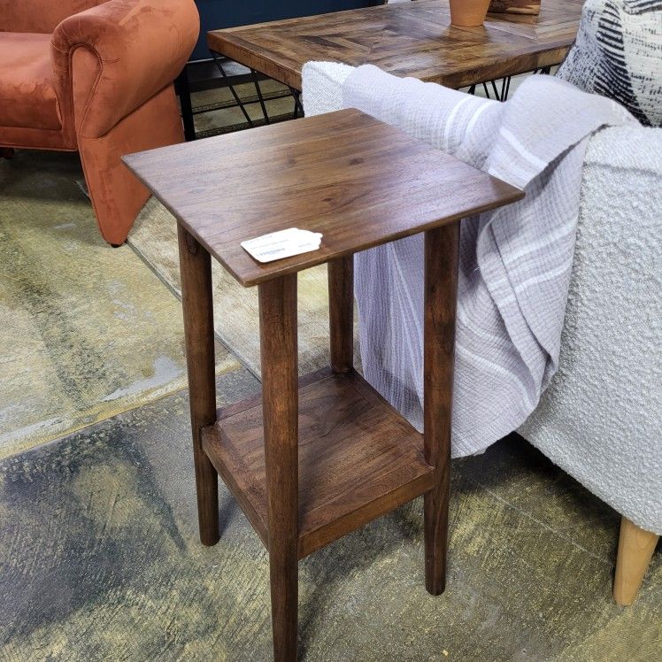 Dark Acacia Plant Stand