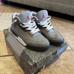 JORDAN RETRO 3 COOL GREY