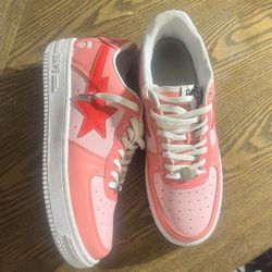 Pink Bapestas Sz 12