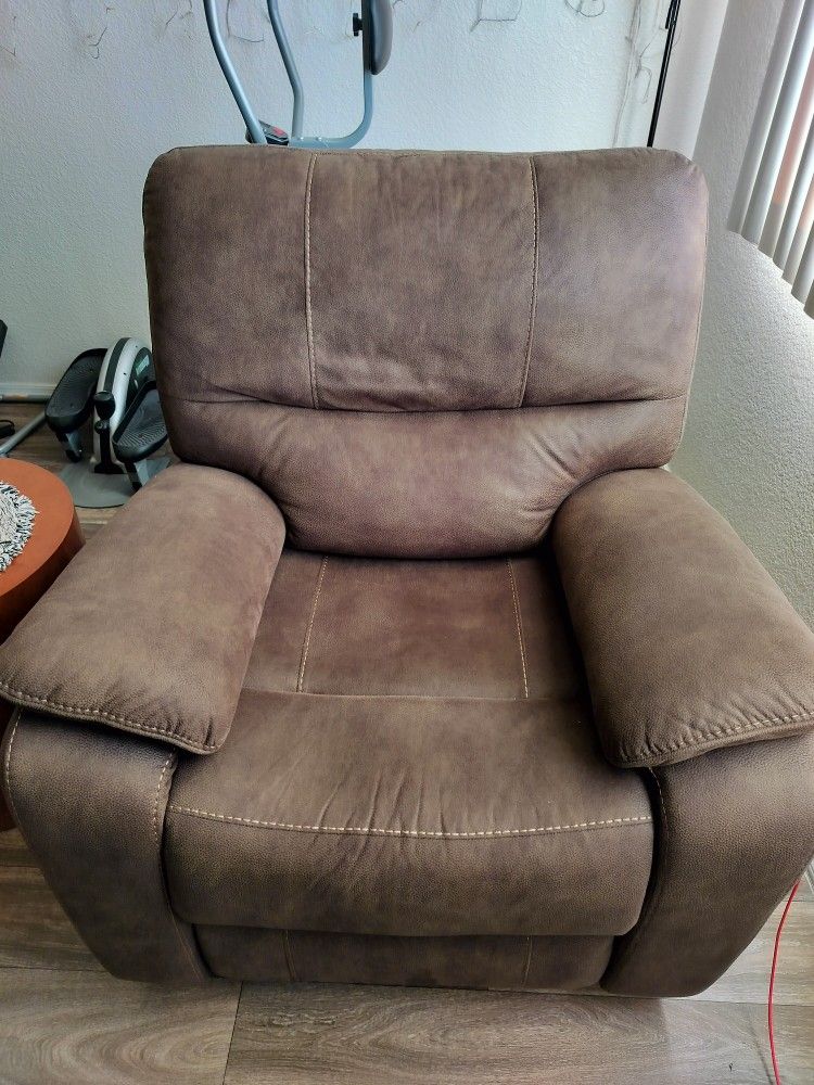 Barcalounger Fabric Swivel Glider Recliner
