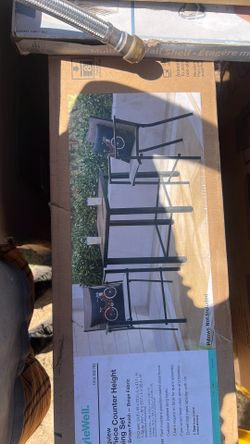 stylewell 3 piece counter height dining set