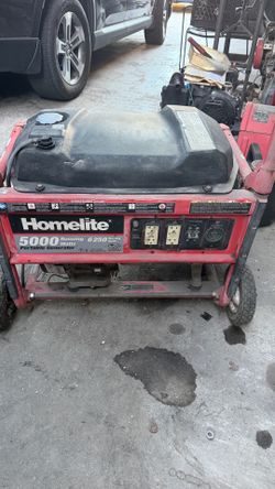 Homelite generador 5000 running watts