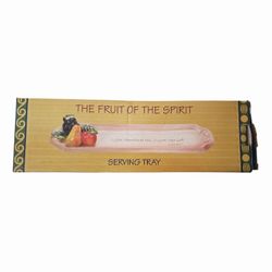 Vintage Faith at Home fruit of the spirit 15 in Serving tray
