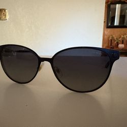 Polarized Versace Black Cat Eyed Sunglasses 