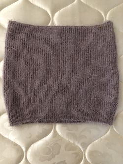 Furry purple tube top - M