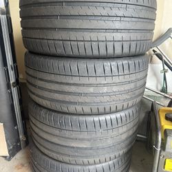 22” staggered Michelin Sports