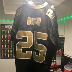 Reggie Bush Saints jersey Reebok throwback 